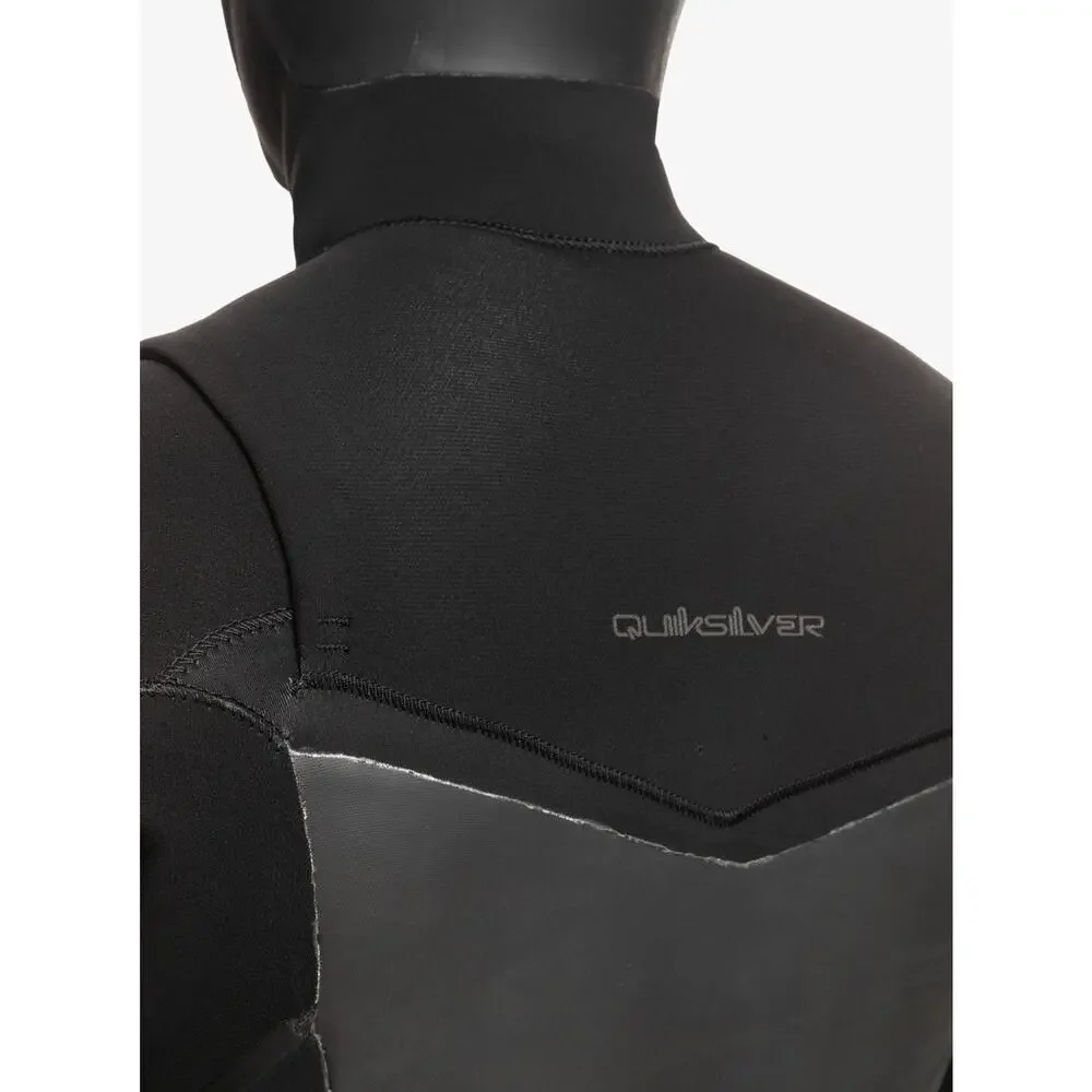 Quiksilver Mens Full Wetsuit 4/3mm Marathon Sessions Hooded Chest Zip Suit